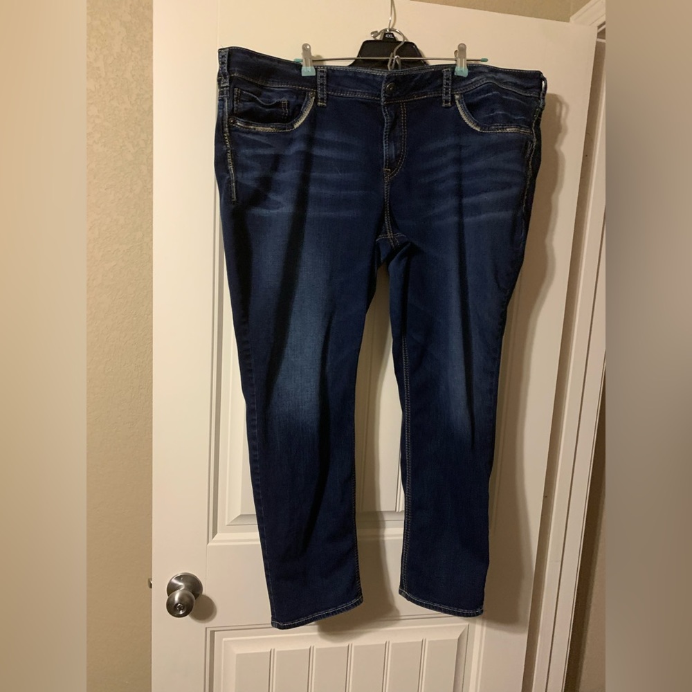 Silver Skinny Jeans